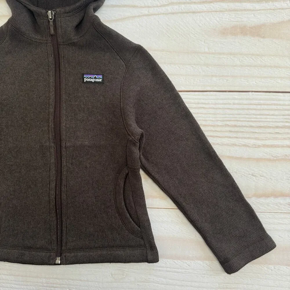 Patagonia Better Sweater Hoody Toddler Girls XXS (3-4) Full Zip Fleece Jacket